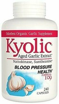 Kyolic Aged Garlic Extract Formula 109 Blood Pressure Health, 240 Capsules - £44.07 GBP