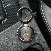 Top Quality Mercedes Benz Emblem Metal Keychain Epoxy Logo Gift Keyholder - $13.90