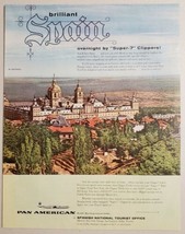 1947? Print Ad Pan American Airline Spain Spanish National Tourist Office - $13.48
