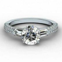 1.10Ct Round CZ 925 Sterling Silver Valentine&#39;s Engagement Wedding Bridal Ring - $113.99