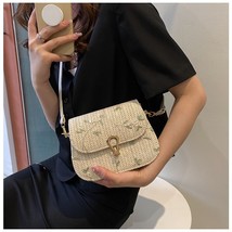 Spring and Summer Straw Woven Bag Women 2023 New Lace Flower Woven Saddle Bag Sh - £18.49 GBP