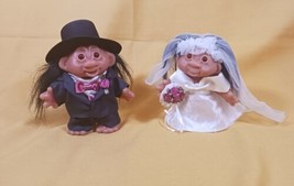 Playmates Toys Troll Wedding Couple 2001 TT Toys  - $28.01