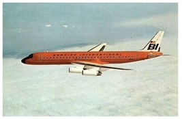 Braniff BI International Airways Postcard McDonnell Douglas DC-8-62 - £30.36 GBP