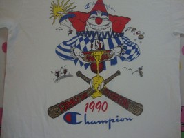 Vintage 1990 CHAMPION Brand 1st Annual Family Day Celebration Clown T Shirt M - $123.74
