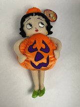 Pumpkin Spooky Boop Betty Boop Retro 16&quot; Plush Doll - £20.09 GBP