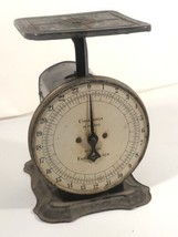 Antique Columbia Family Scale W Bingham 24 Lb Ounces Metal Display Made ... - £62.09 GBP