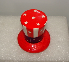 Nora Fleming Retired Mini Uncle Sam Hat Original Large Old Style with Ma... - £196.51 GBP