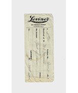 Levine&#39;s Clothier Receipt for Rent 1913 Antique Ephemera - $467.59 MXN