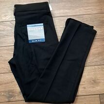 NEW Haggar Mens Performance Dress Pants sz 30x30 Slim Fit black H26 flat... - $545.93 MXN