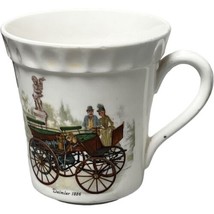 Daimler 1886 Early Automobile Touring Vehicle Mug Crown Staffordshire 3-... - $14.89