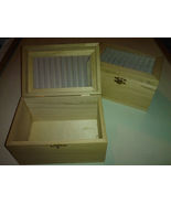 Unfinished Birch Wood Trinket/Jewelry/Recipe Chest Box 6.5&quot; x 4.5&quot; x 4&quot; ... - £3.95 GBP