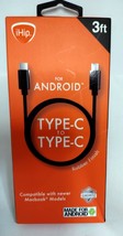 iHIP BRAND Type C to Type C 3 FT CABLE for ANDROID Cell Phone Charger Lo... - $9.50