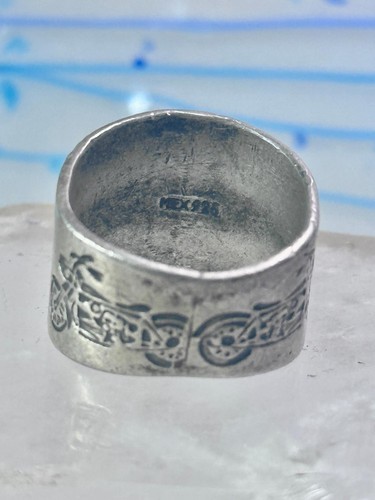 Harley Davidson ring biker motorcycle Mexico band size 8.75 sterling silver wome Item image 2