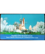 1988 Republic of The Marshall Islands Space Shuttle Discovery $5 Coin - NEW - £17.70 GBP