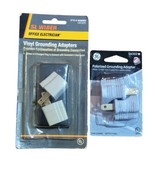 Set of 4 Polarized and Vinyl Grounding Adapters 3-Prong to 2-Prong - £8.53 GBP