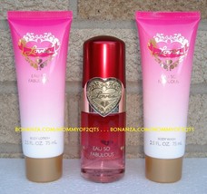 Loves Eau So Fabulous by Dana 1.5 Oz Eau de Parfum Body Lotion and Body ... - £10.39 GBP