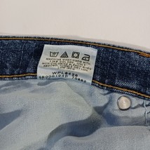 Blue Jeans High Rise Women's Blue Cotton Blend Denim Jeans Size 14P (32×25) image 6