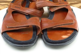ECCO Sz 41 M Brown Sport Sandals Leather Women Sandals 16523 - £15.55 GBP