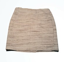 Ann Taylor Petite White and Gray Linen Blend Skirt Size 8P - £20.20 GBP