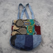 Dsenyo Purse Womens Blue Patchwork Shoulder Fashion Bag Casual Denim Tote - £20.51 GBP
