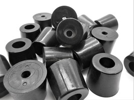 3/4&quot; Tall x 1&quot; Diameter  Tapered Rubber Feet w Steel Washer  Various Pac... - $10.21+