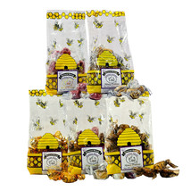 Queen Bee Gardens Natural Honey Caramel Pralines Candy Chews - 5 Flavors - £12.33 GBP