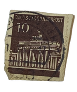 Germany Stamp 10Pfg Brandenburg Gate Issued 1966 Canceled Ungraded Single - $6.87