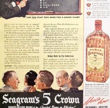 1941 Seagrams 5 Crown Whiskey Advertisement Ely Culbertson Bridge DWNN12 - $35.03 CAD