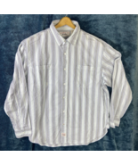 Levis Strauss Riveted Size XL Buttoned Down Cotton Striped Long Sleeve S... - $23.44 CAD