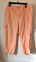 Jamaica Bay Women’s Cargo Capri Pants Size 16 Peach - £19.20 GBP