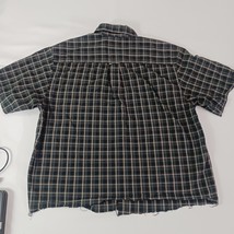 Columbia Shirt Men's Brown Plaid Button Down Long Sleeve Shirt Sz M (Length Cut) image 2