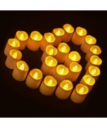 12/24 Pcs Flameless LED Votive Candles Battery Flickering Tea Lights Candle - £7.84 GBP+
