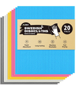 Swedish Dishcloths for Kitchen-20Pk, Absorbent Sponge Dish Cloth, Dishcl... - $18.80