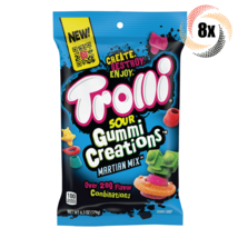 8x Bag Trolli Sour Gummi Creations Martian Mix Assorted Sour Gummy Candy | 6.3oz - $22.32