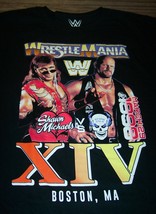 WWF WWE WRESTLEMANIA XIV Stone Cold Steve Austin Shawn Michaels T-SHIRT ... - $19.80