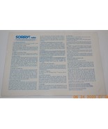 1972 Parker Brothers Sorry Board Game Replacement Instructions Piece Part - £11.56 GBP