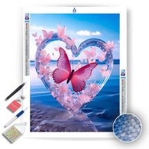 Butterfly Heart  - Diamond Painting Kit - £15.90 GBP+