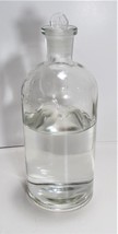 Vintage 500ml Heavy Glass Reagent Bottle and Pyrex Stopper Laboratory Ch... - $19.79