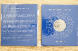 Vintage Elvis Presley Memorial Coin Medallion 1935-1977 Minted in Canada - £16.49 GBP