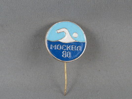 Summer Olympic Games Pin - Moscow 1980 Swimming Event - Stick Pin - $276.05 MXN