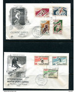 Togo 1960 2 Olympic Games Covers Winter &amp;  Summer  Squaw Valley &amp; Rome 1... - $19.80