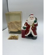 Fitz &amp; Floyd Santa Claus Christmas Incense Burner Santa Toy Sack Decorat... - $25.73