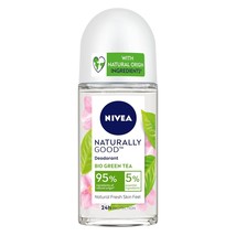 2 X Nivea Bio Green Tea, Deodorant Roll On For Women, 50 ml (pack of 2) - £22.08 GBP