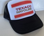 Vintage Texaco Hat Havoline Oil Trucker Hat snapback Black Cap NASCAR - £14.08 GBP