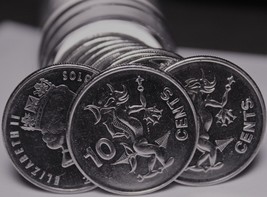 Gem Unc Roll (40) Solomon Islands 2010 10 Cent Coins~SEA SPIRIT~Free Shipping - $37.43