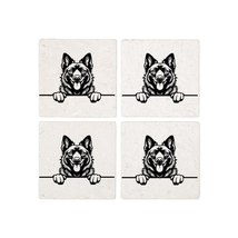 PEEKING DUTCH SHEPHERD Coasters - £27.00 GBP