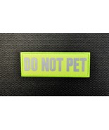 DO NOT PET Hi-Vis Reflective Patch Emotional Support Dog Harness Hook Ba... - £7.74 GBP