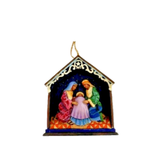 Enesco Jim Shore Holy Family in Stable Hanging Ornament 2012 NWT - £18.82 GBP