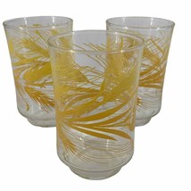 Set 3 Vintage 1969s Libby Juice Glasses Wheat Design Great condition 3.5... - $210.57 MXN