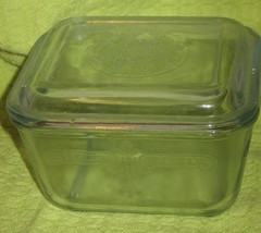 Fire King Square Refrigerator Dish-Anchor Hocking-2 pc-1940&#39;s - £17.26 GBP
